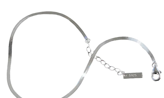 Tornozeleira Linha Elegance em Prata 925